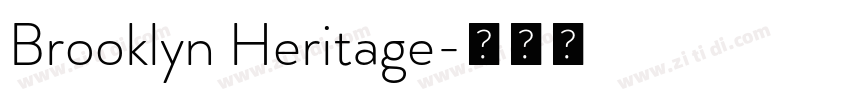Brooklyn Heritage字体转换